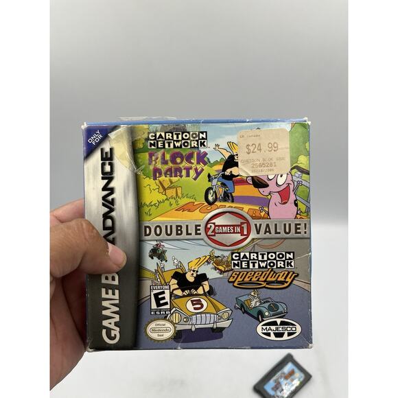 2 Games In 1 Cartoon Network Block Party & Speedway GBA GameBoy Advance - CIB - Picture 8 of 13